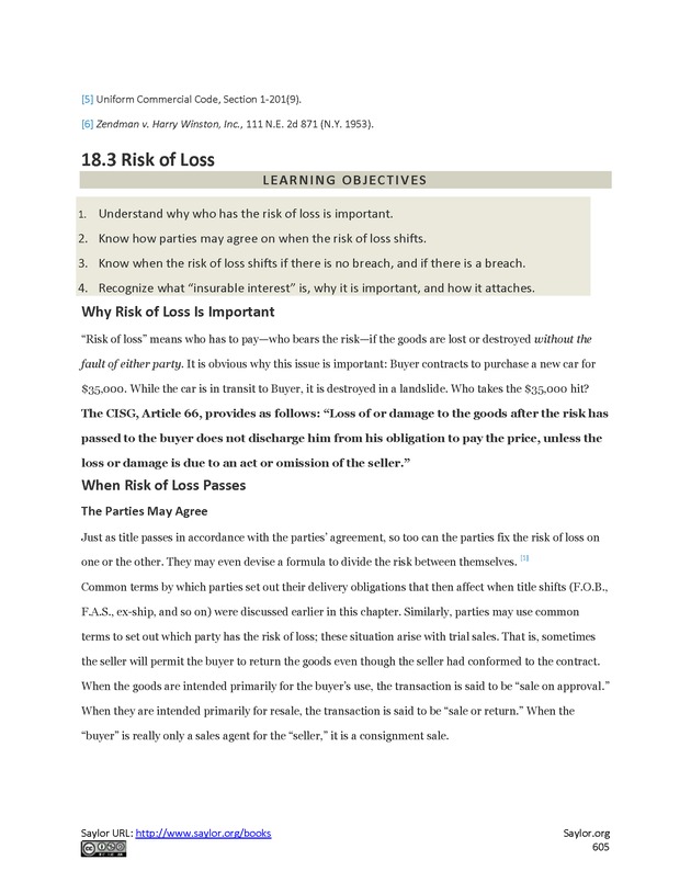 Business Law and the Legal Environment - Page 605